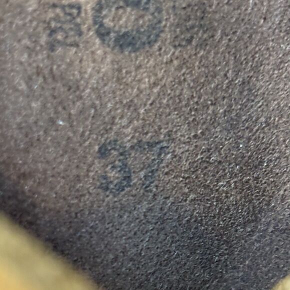 Mephisto Helen Women's EU37 US6,5 Tan Leather Slip On Thong Slide Sandals - Picture 11 of 12